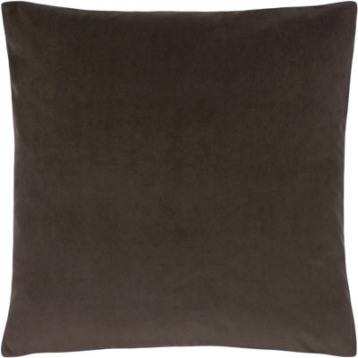 Paoletti Sunningdale Square Velvet Feather Filled Cushion from B&Q