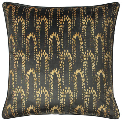 Furn. Wisteria Velvet Feather Filled Cushion from B&Q
