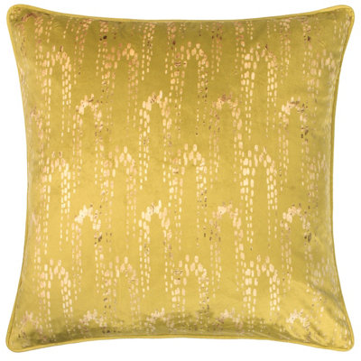 Furn. Wisteria Velvet Feather Filled Cushion from B&Q