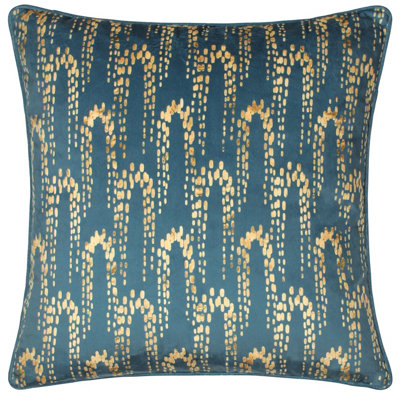 Furn. Wisteria Velvet Feather Filled Cushion from B&Q