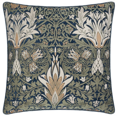 Morris & Co Snakeshead Chenille Feather Rich Cushion from B&Q