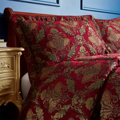 Paoletti Shiraz Floral Damask Jacquard Pillow Sham from B&Q