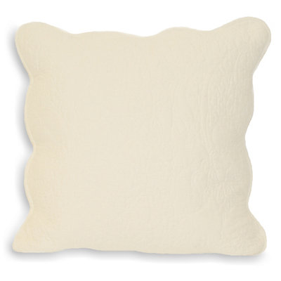 Paoletti Toulon Embroidered Feather Filled Cushion from B&Q