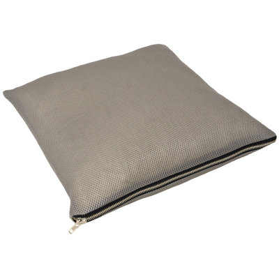 Paoletti Dallas Zip Textured Polyester Filled Cushion from B&Q