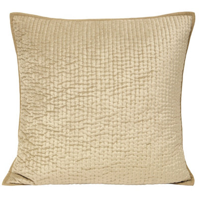 Paoletti Brooklands Quilted Piped Feather Filled Cushion from B&Q