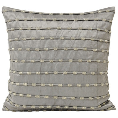 Paoletti Kismet Sateen Embellished Cushion Cover from B&Q