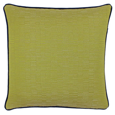Paoletti Putney Jacquard Piped Polyester Filled Cushion from B&Q
