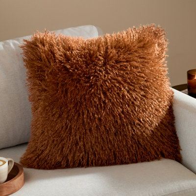 furn. Furn Rowan Faux Fur Feather Filled CushionGinger50 X 50Cm from B&Q