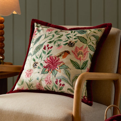 Wylder Beatrice Printed Velvet Cushion Cover 50Cm X 50Cm from B&Q