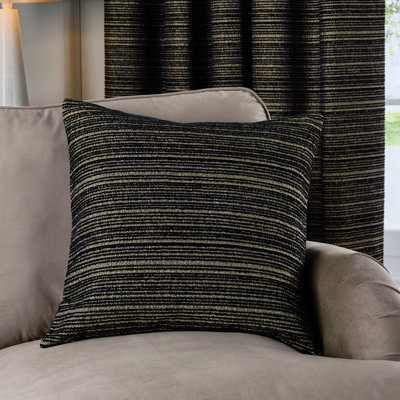 Paoletti Jupiter Chenille Jacquard Polyester Filled Cushion from B&Q