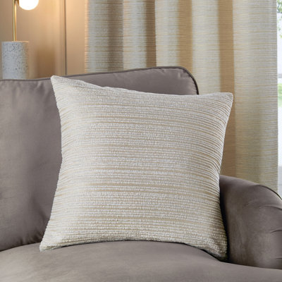 Paoletti Jupiter Jacquard Feather Filled Cushion 50Cm X 50CmIvory from B&Q