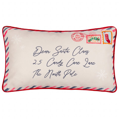 B&Q - Furn. Dear Santa Printed Reversible Cushion Cover