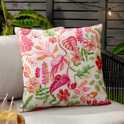 furn. Furn Tropical Bloom Outdoor Cushion Cover from B&Q
