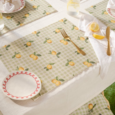 furn. Furn Fruits Lemons Set Of 4 Indoor/outdoor Placemats from B&Q