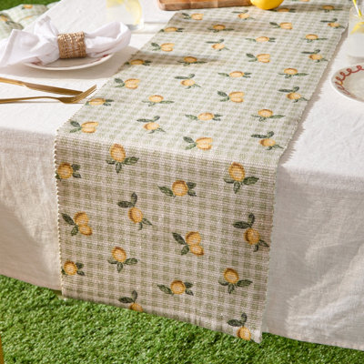 furn. Furn Fruits Lemons Indoor/outdoor Table Runner from B&Q