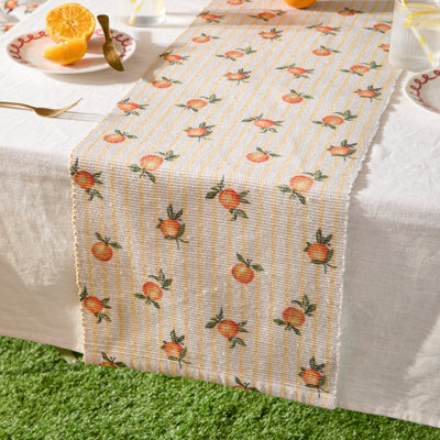 furn. Furn Fruits Oranges Indoor/outdoor Table Runner from B&Q