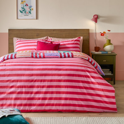 Furn Ana Stripe Duvet Set Multi - Image 6