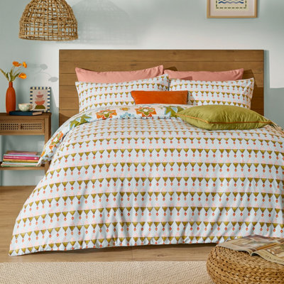 furn. Furn Dilara Reversible Printed Duvet Cover Set from B&Q