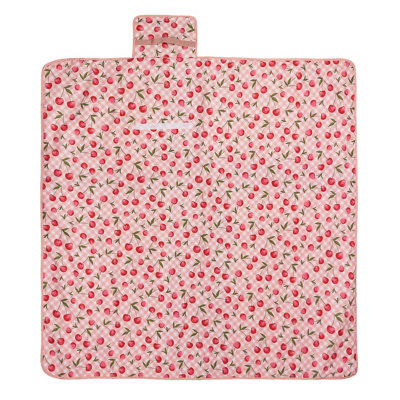Furn. Cherry Gingham Pink Picnic Blanket from B&Q