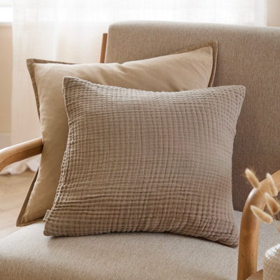 Yard Lark Muslin Cotton Cushion Cover from B&Q