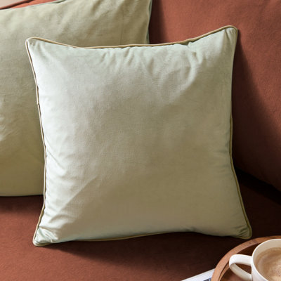 furn. Furn Meridian Velvet Feather Filled Cushion from B&Q