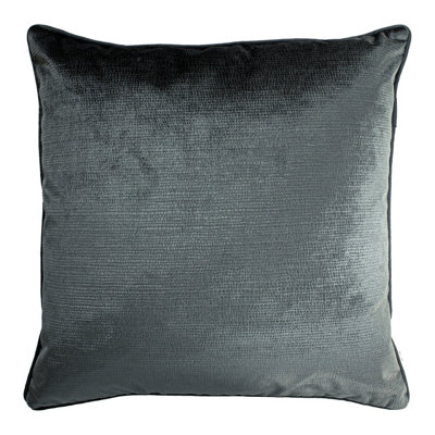 B&Q -  Stella Embossed Piped Polyester Filled Cushion