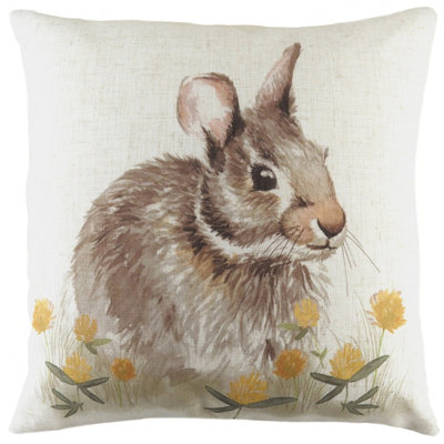Evans Lichfield Woodland Hare Printed Cushion Cover from B&Q