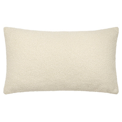 Furn. Malham Shearling Fleece Rectangular Feather Filled Cushion from B&Q