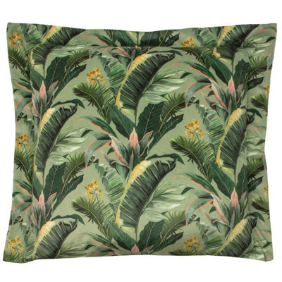 Evans Lichfield Manyara Leaves Botanical Feather Filled Cushion from B&Q