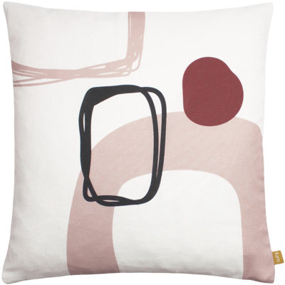 Furn. Aida Geometric 100% Recycled Feather Filled Cushion from B&Q
