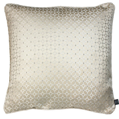 Prestigious Textiles Frame Embroidered Geometric Piped Cushion Cover