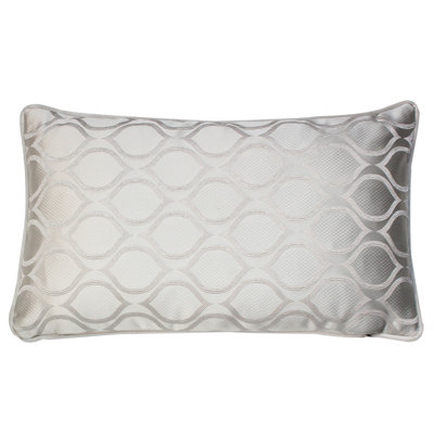 Prestigious Textiles Solitare Geometric Printed Piped Polyester Filled Cushion from B&Q