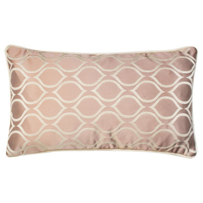 Prestigious Textiles Solitaire Embroidered Geometric Piped Feather Filled Cushion from B&Q