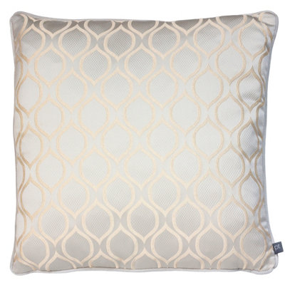 Prestigious Textiles Solitare Geometric Printed Piped Polyester Filled Cushion from B&Q