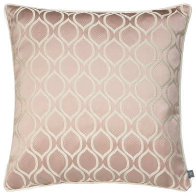 Prestigious Textiles Solitaire Embroidered Geometric Piped Feather Filled Cushion from B&Q