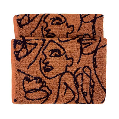 Furn. Everybody Jacquard Tonal Abstract Printed Hand Towel from B&Q