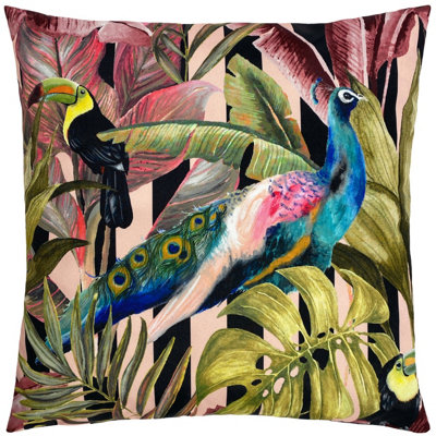 Evans Lichfield Toucan And Peacock Tropical Outdoor Cushion Cover from B&Q