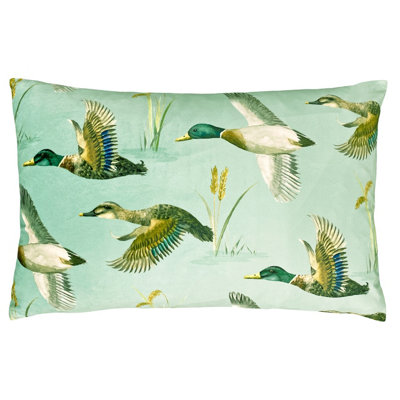 Evans Lichfield Country Duck Pond Rectangular Polyester Filled Cushion from B&Q