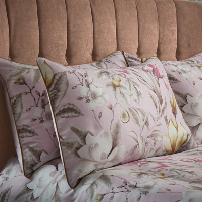  - Ew By Edinburgh Weavers Lavish Floral Cotton Sateen Pillowcase Pair