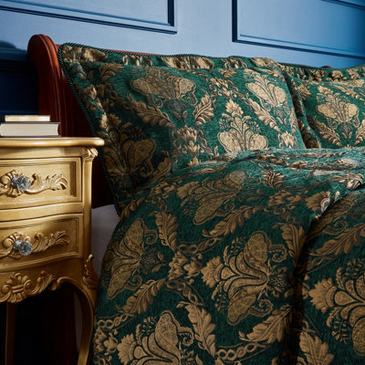 Paoletti Shiraz Floral Damask Jacquard Pillow Sham from B&Q