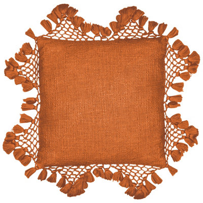 Yard Anko Macramé Tassel Cushion Cover from B&Q