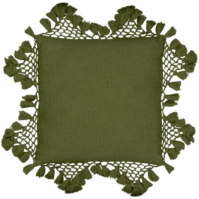 Yard Anko Macramé Tassel Cushion Cover from B&Q