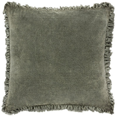 B&Q -  Bertie Cotton Velvet Feather Filled Cushion