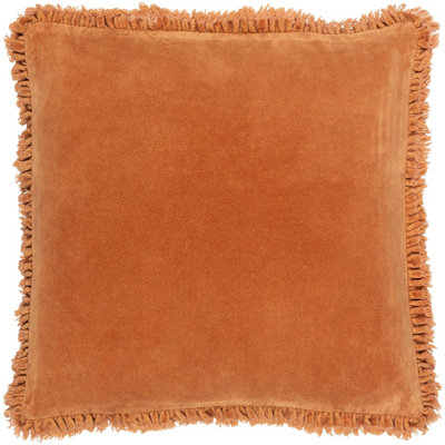 Yard Bertie Cotton Velvet Feather Filled Cushion from B&Q
