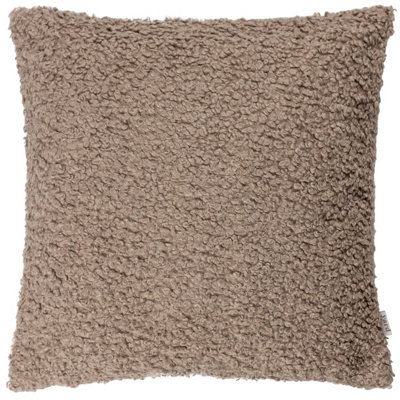 B&Q -  Cabu Taupe Boucle Bouclette Effect Indoor Cushion(L)45Cm X (W)45Cm