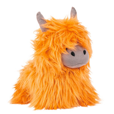 Paoletti Highland Cow Faux Fur Novelty Doorstop from B&Q