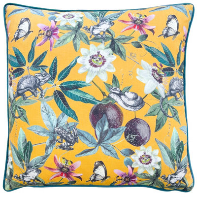 Wylder Tropics Wild Passion Creatures Digitally Printed Piped Polyester Filled Cushion from B&Q
