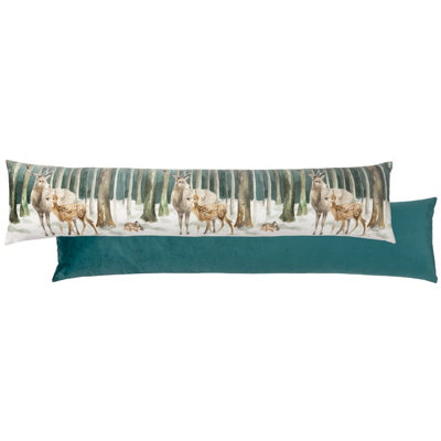 furn. Evans Lichfield Stag Scene Digitally Printed Velvet Draught Excluder from B&Q