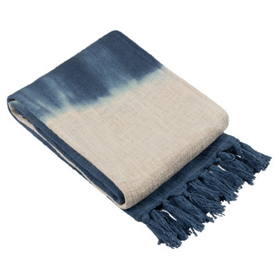 furn. Yard Mizu Dip Dye Fringed Throw from B&Q
