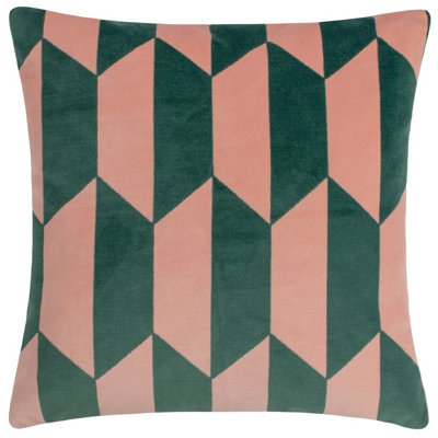 Furn. Kalho Velvet Jacquard Polyester Filled Cushion from B&Q